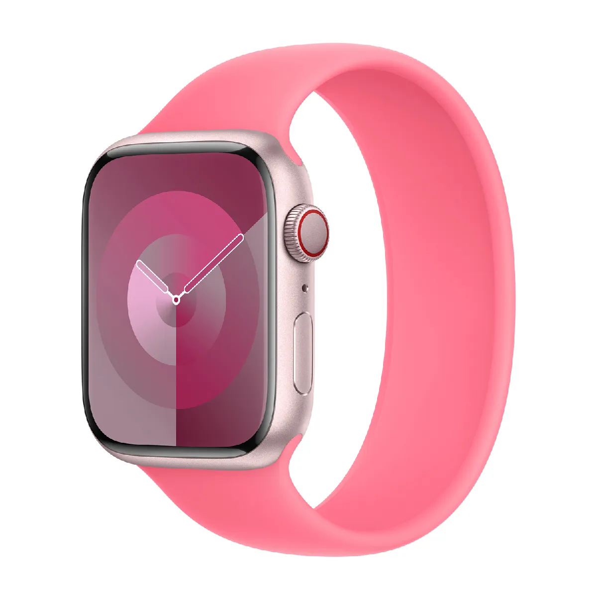 Bracelet Boucle unique en Silicone pour Apple Watch   38/40/41/42 mm - Taille 3 - Pink