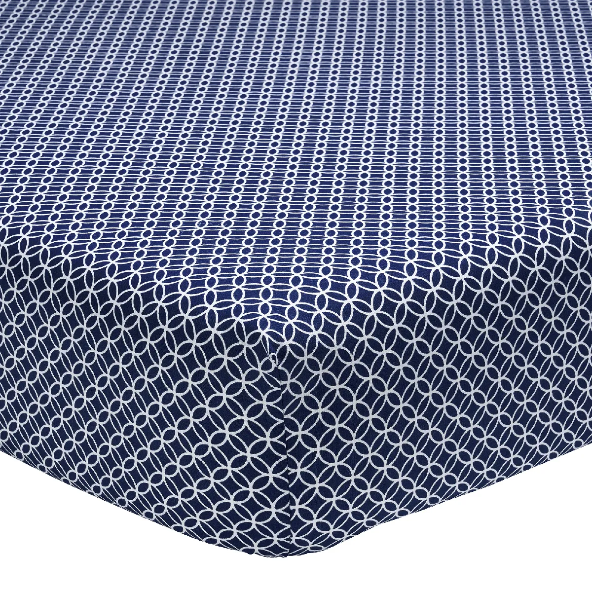 Origin Drap housse en Bambou - 160 x 200 cm - Bleu
