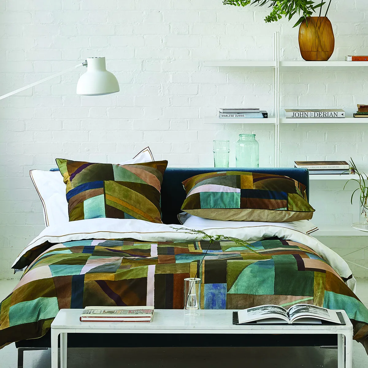 DESIGNERS GUILD  Housse de couette en Percale de coton - 260 x 240 cm - Marron