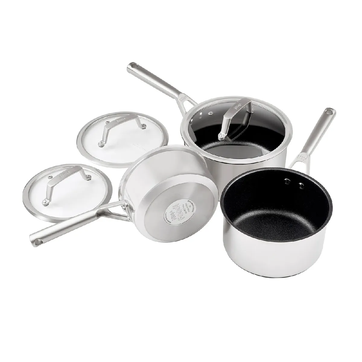 Ninja Argent Batterie De Cuisine 3 Pièces