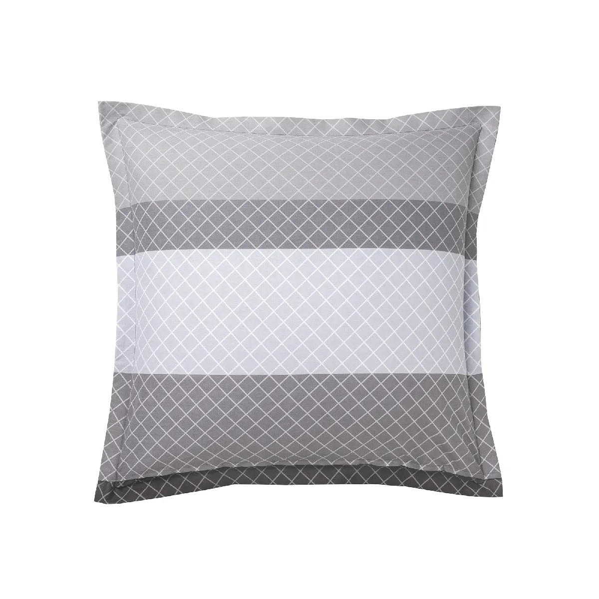 ORIGIN Taie D'oreiller Imprim&eacute;e En Lyocell, Georges - 63 X 63 Cm - Gris