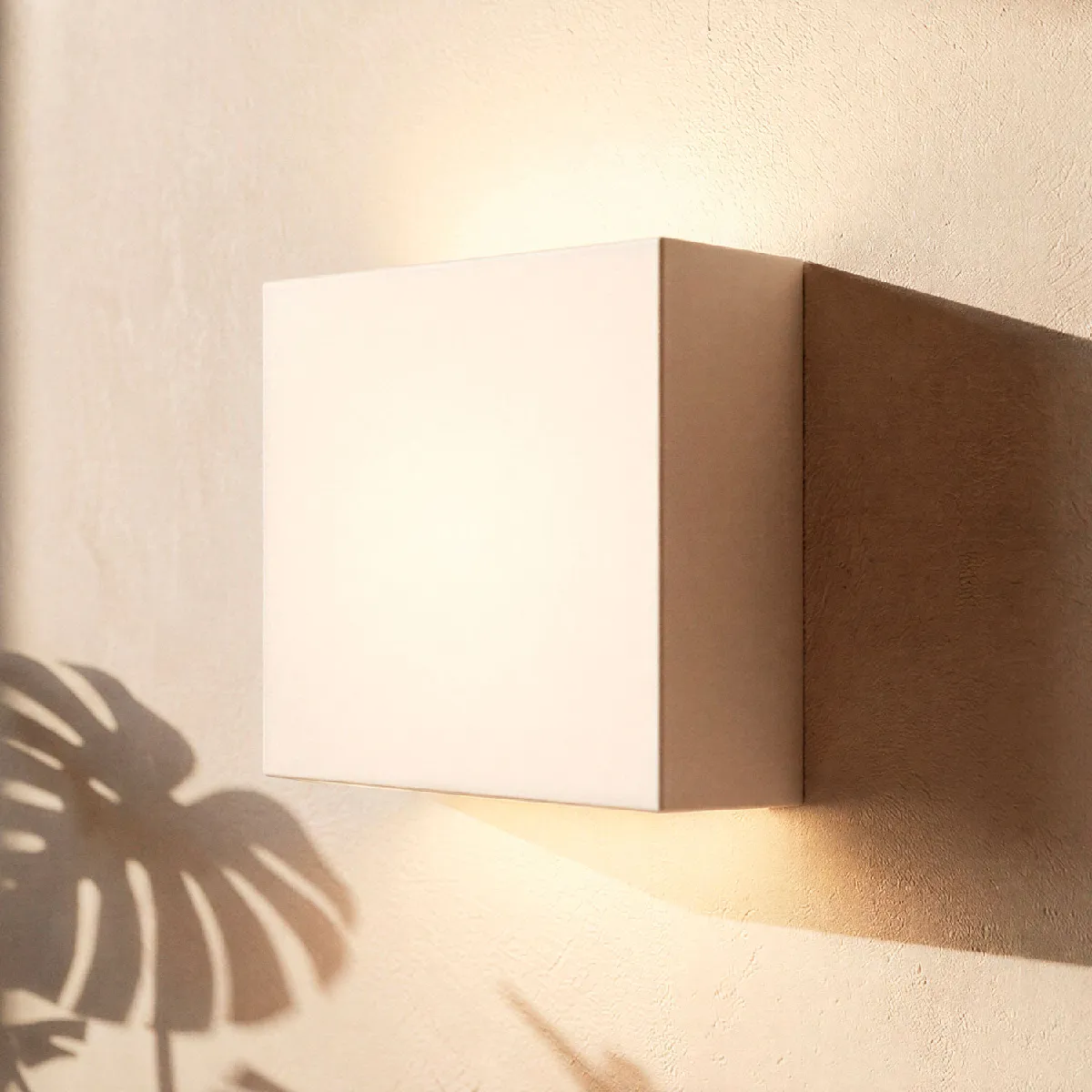 Applique Murale LED Plâtre Double Face Esmeralda 7W Blanc