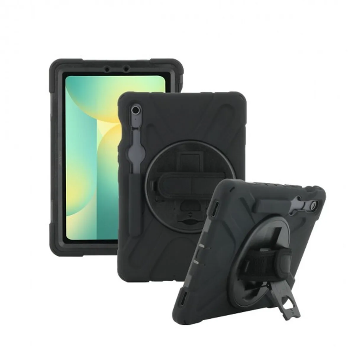 Non Communiqué Noir Mobilis All In Case - Coque De Protection Pour Tablette - Robuste - Renforcé, Avec Bandoulière - Silicone - Image 4