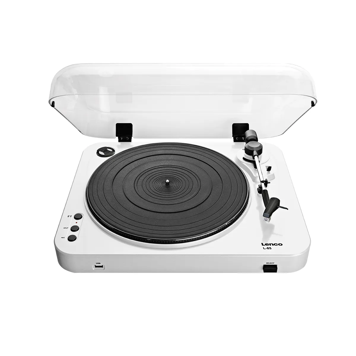 LENCO  Platine Vinyle avec Encodage Direct USB et Pr&eacute;amplificateur Int&eacute;gr&eacute; Blanc