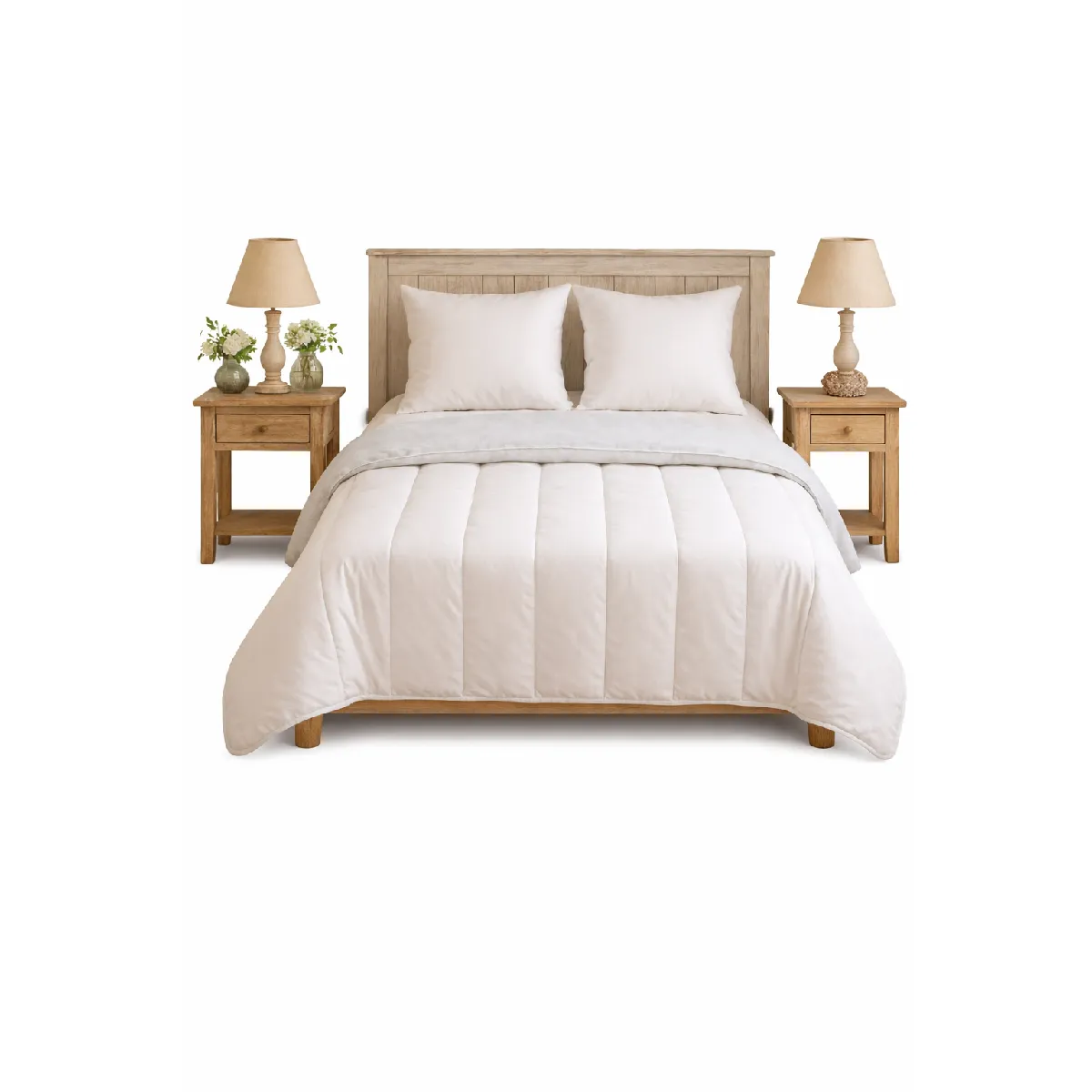 Couette Blanche/Non tissé - Légère 220x240 - 15084