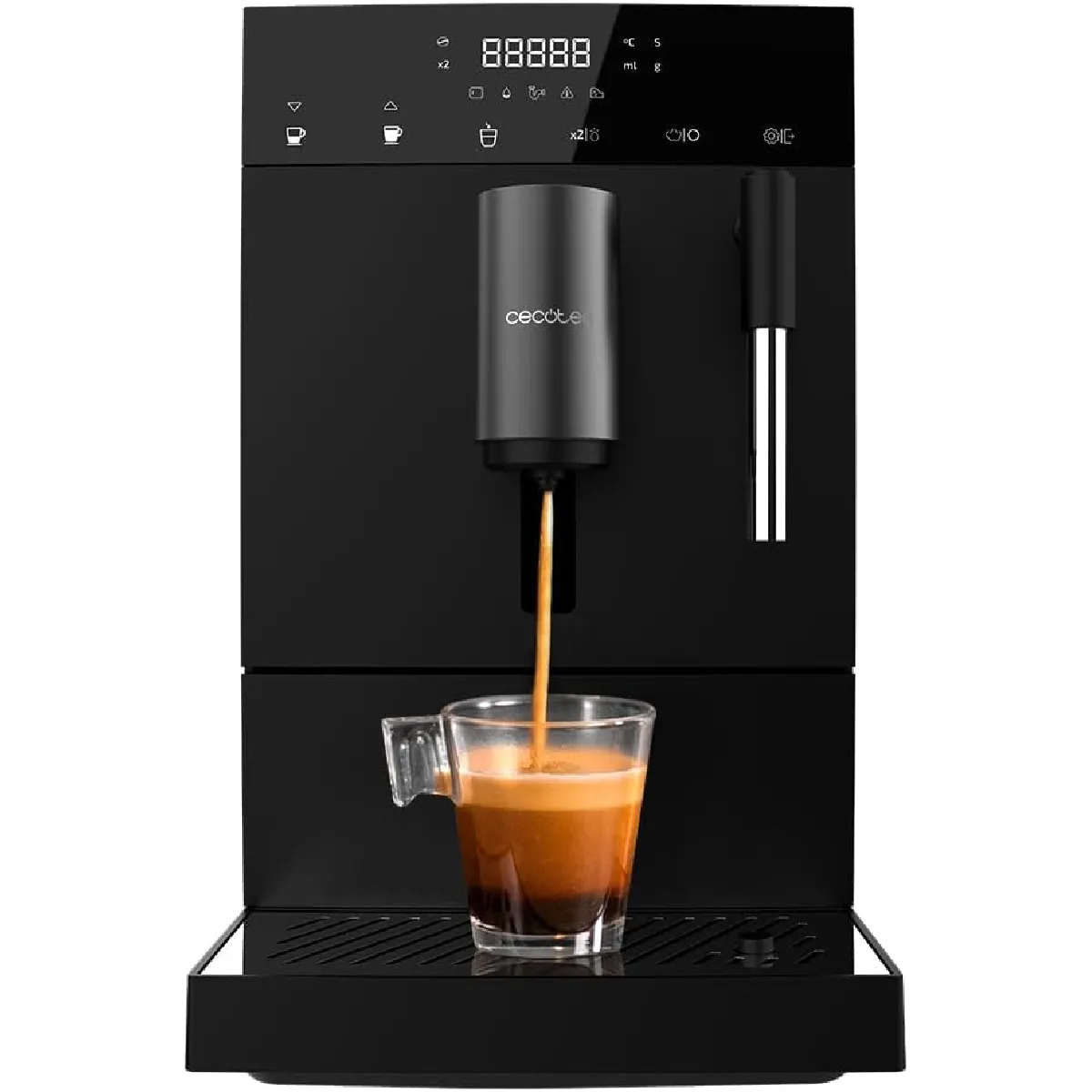 CECOTEC Cafeti&egrave;re espresso 1,1 L noire compacte et portable