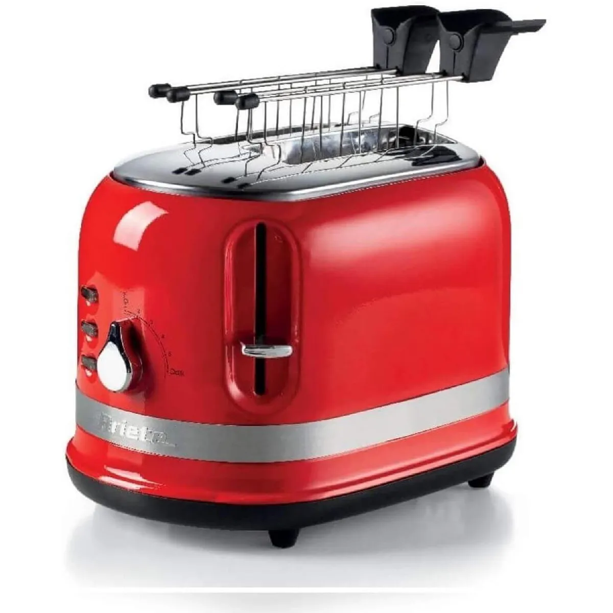 Ariete Rouge Grille-Pain 2 Fentes 800W Moderne