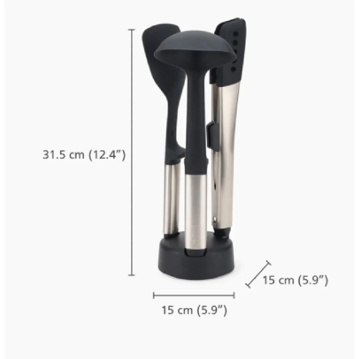 Joseph Joseph Jeu D'ustensiles En Acier Inoxydable 3 Pièces Elevate Fusion