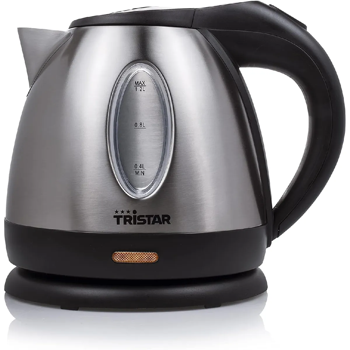 TRISTAR Bouilloire &eacute;lectrique 1,2 L Inox Base 360&deg; 1500 W