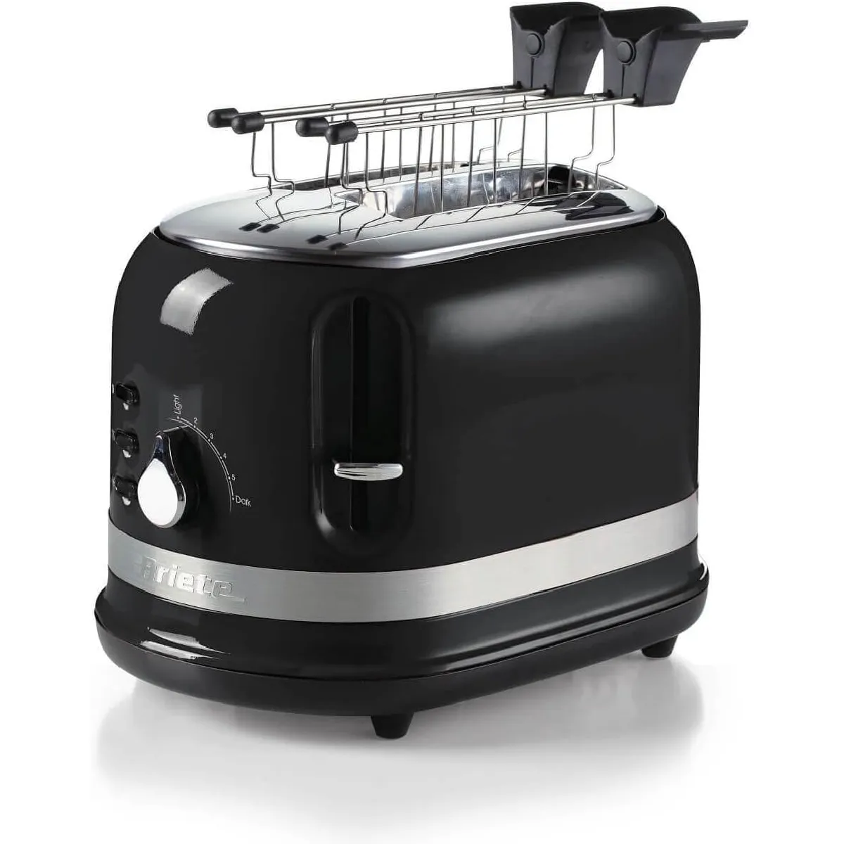 ARIETE Grille-pain Noir 2 Fentes 800W Moderne
