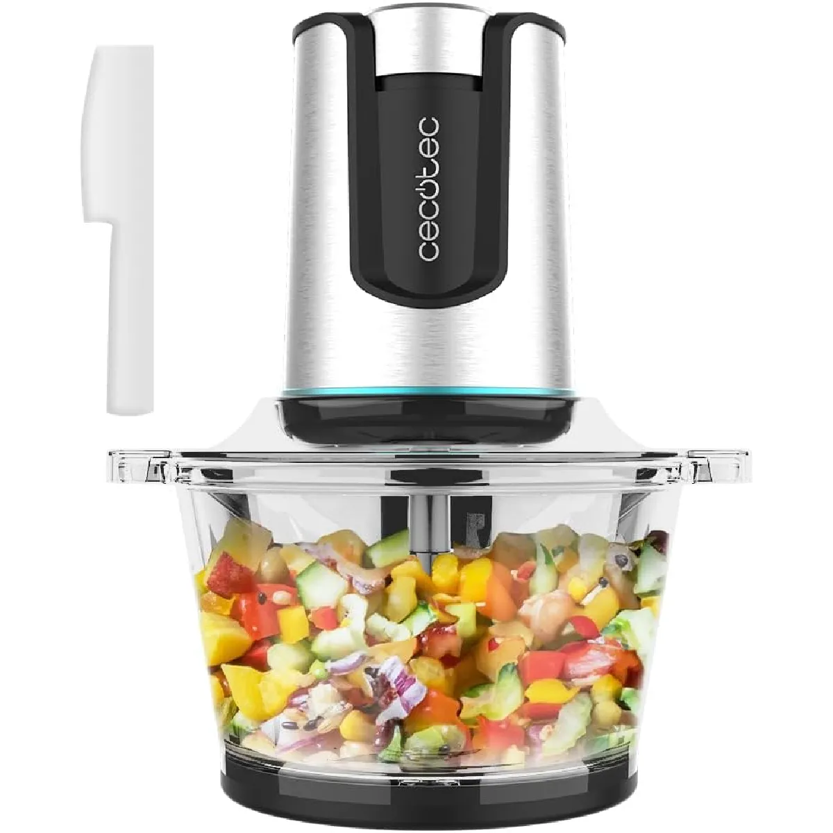 Cecotec Hachoir Électrique 500W – 2 Vitesses, Lames Inox, 500G