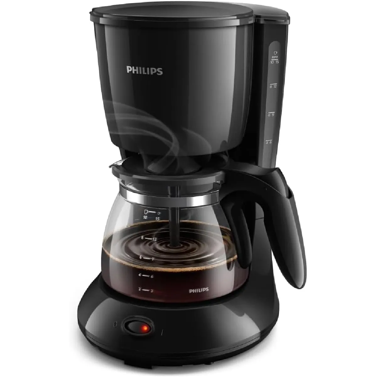 Philips Noir Cafetière Filtre 1,2 L 1000W