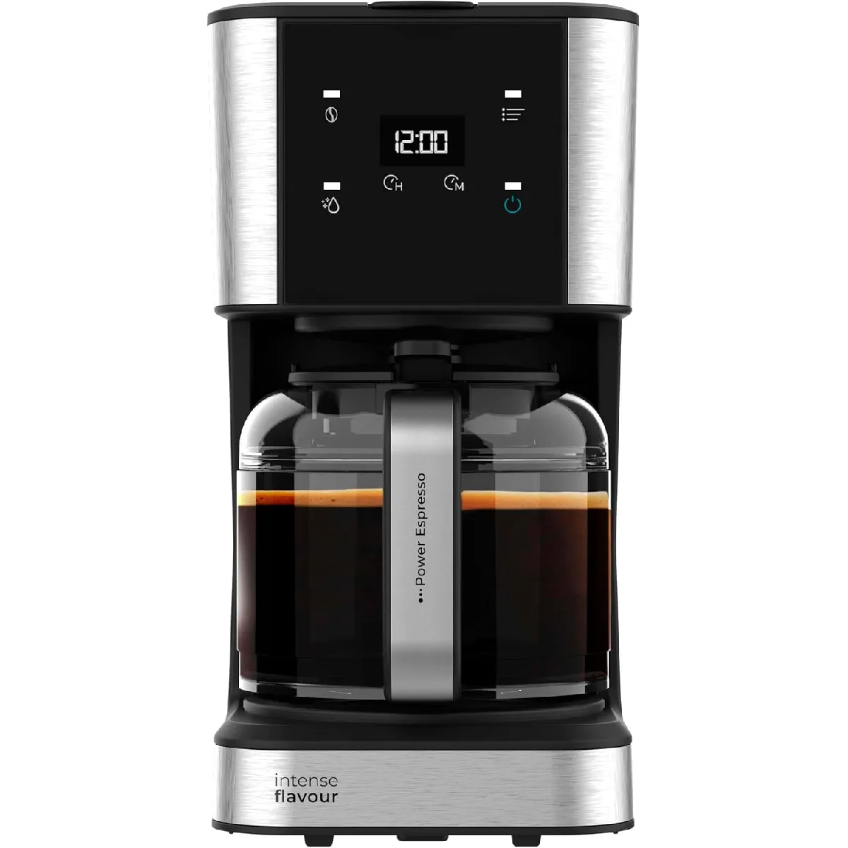 CECOTEC Cafeti&egrave;re filtre 1,5 L inox tactile programmable