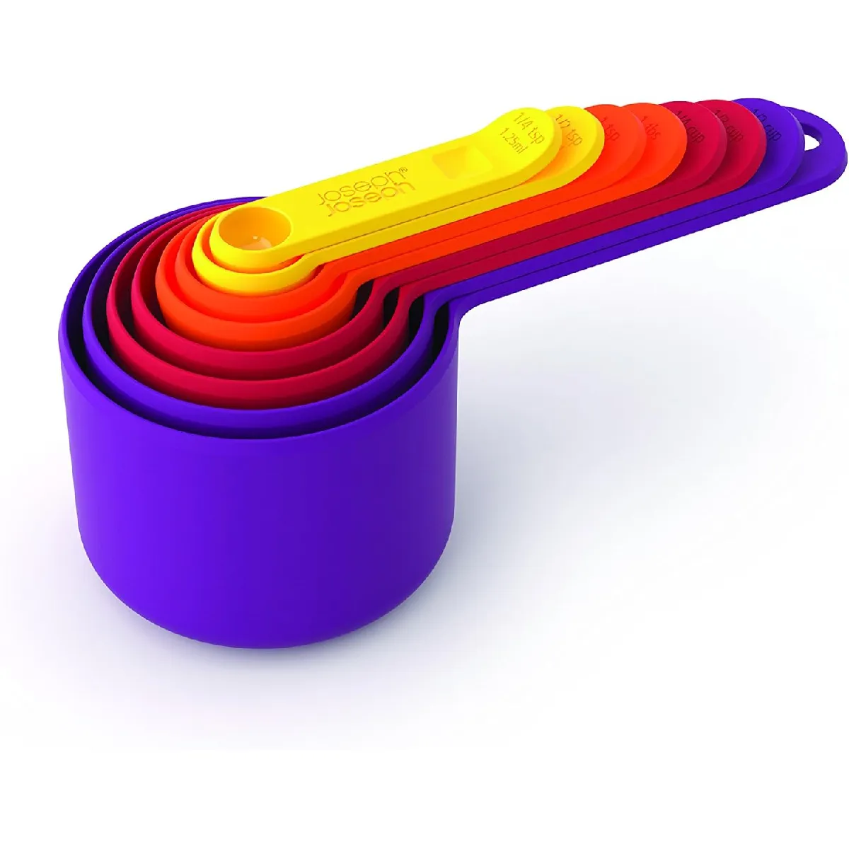 Set de 8 cuillères mesure Nest Measure Multicolor – Joseph Joseph, empilables.