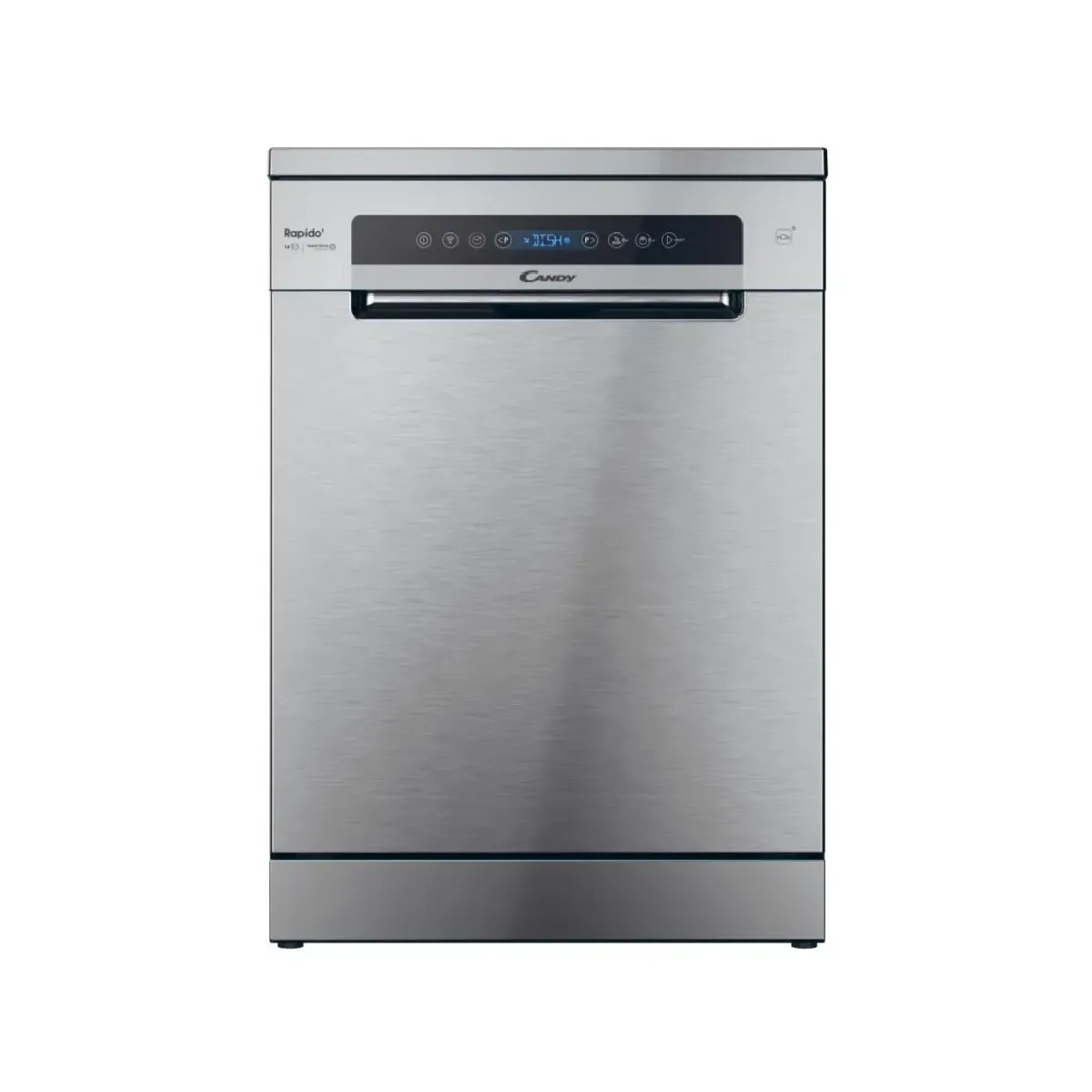 CANDY Lave Vaisselle Pose Libre 14 Couverts Classe  Énergétique C Maxi Cuve Wash & Dry 35 min Ouverture Automatique Contrôle à Distance Inox 60 x 82 cm Modèle CF 4C6F0X - vue 9