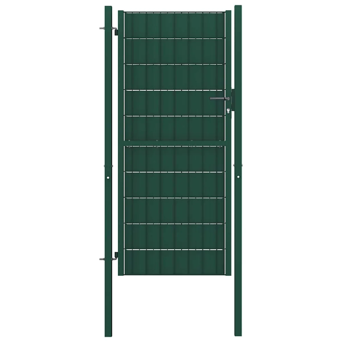 VIDAXL Portail de clôture PVC et acier 100x204 cm - vue 3