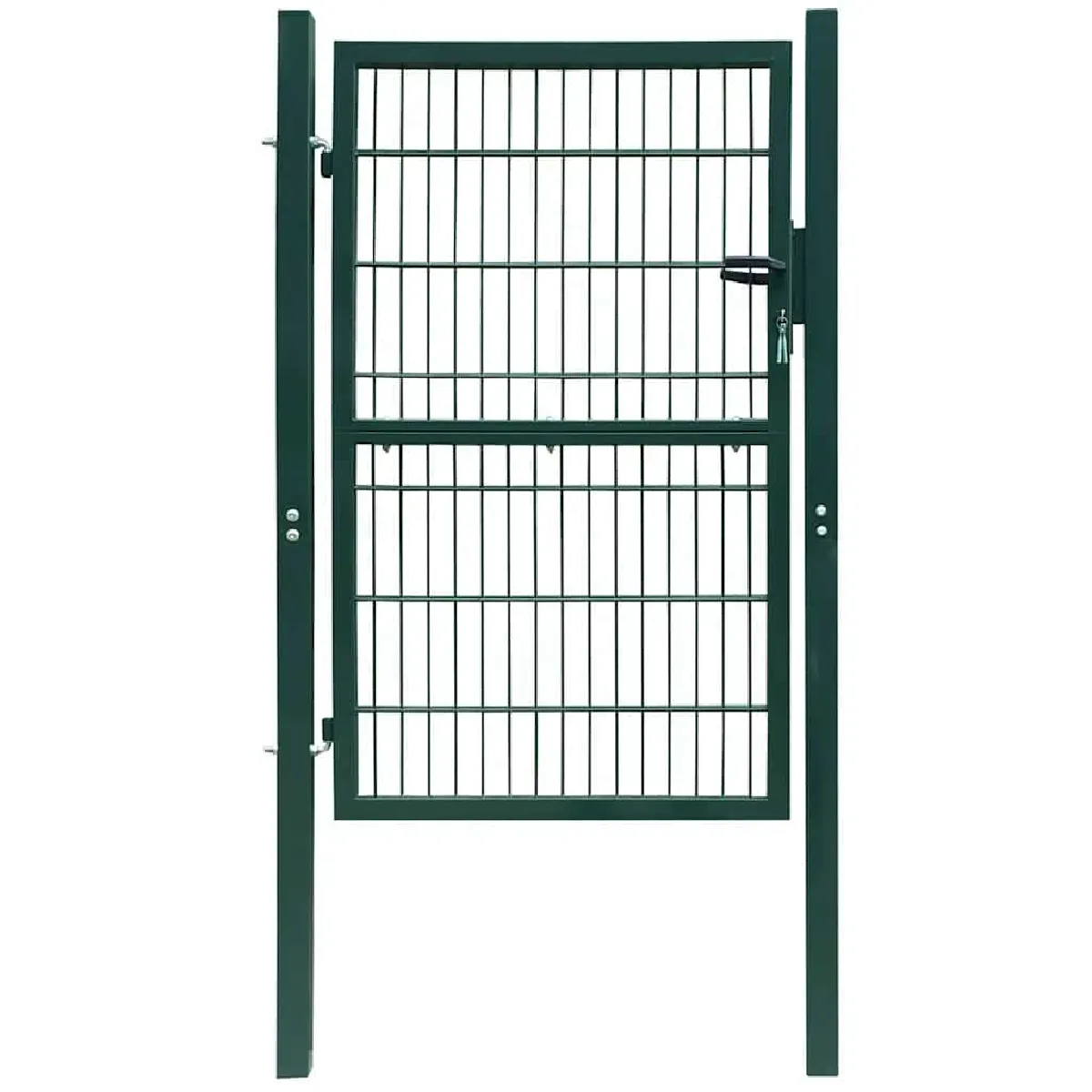Vidaxl Portillon de Jardin 2D (Simple) Acier Vert 106x190 cm Porte de Clôture 141750