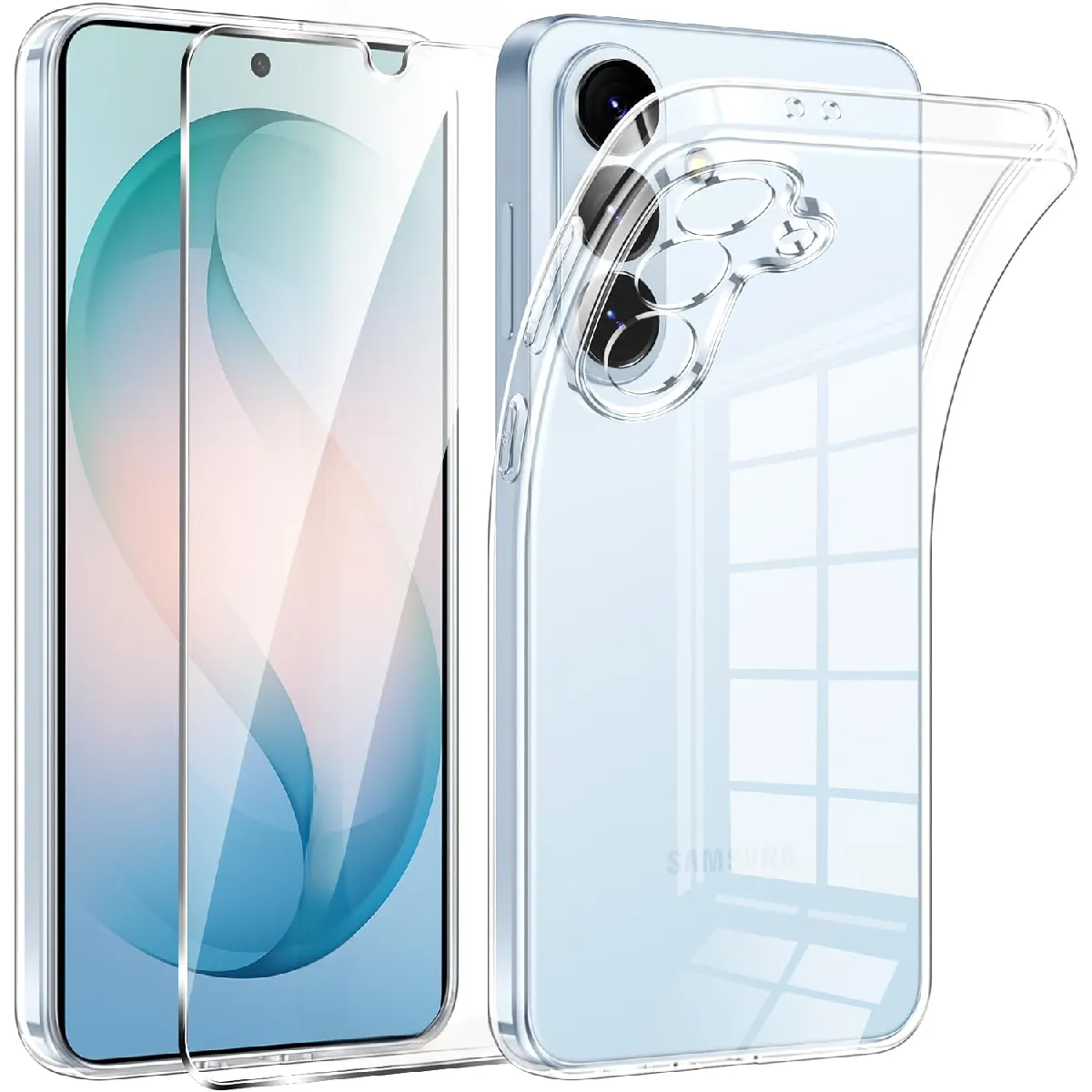 Little Boutik Coque Avec Verre Trempé Samsung Galaxy S26 - Transparent