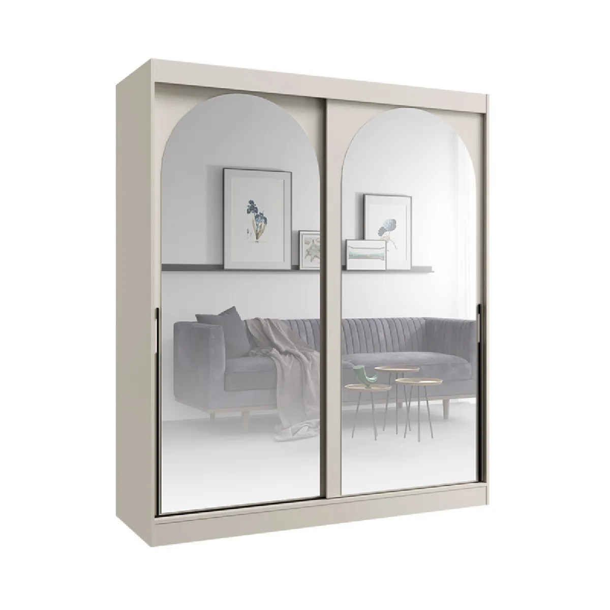 Bibliothèque pour Séjour en Bois H. 215 x . 180 x P. 65 cm