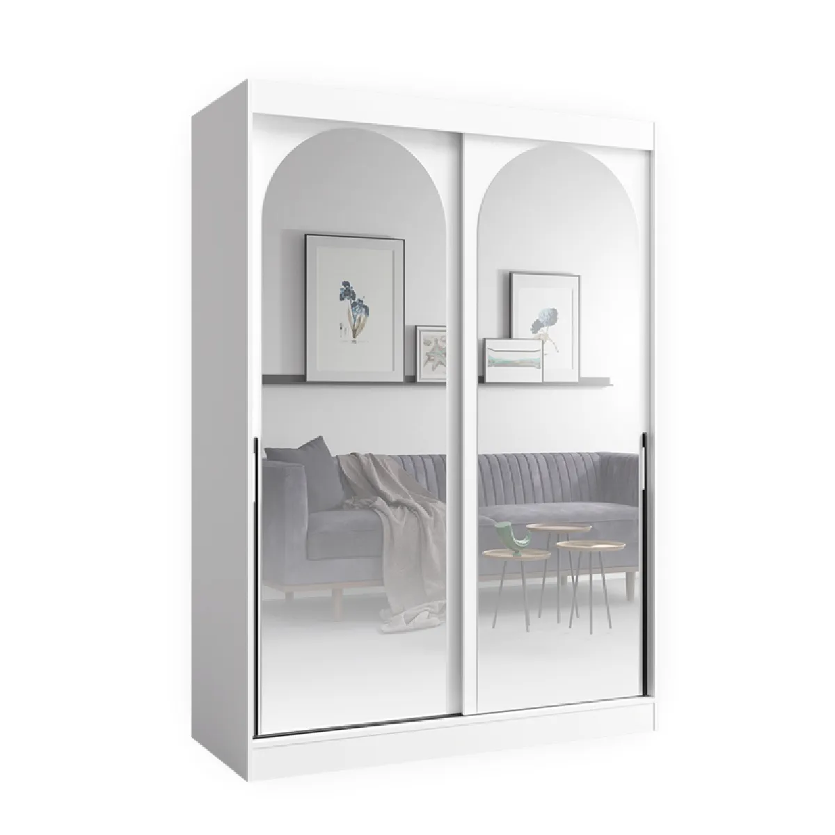 Bibliothèque pour Séjour en Bois H. 215 x . 150 x P. 65 cm - vue 2