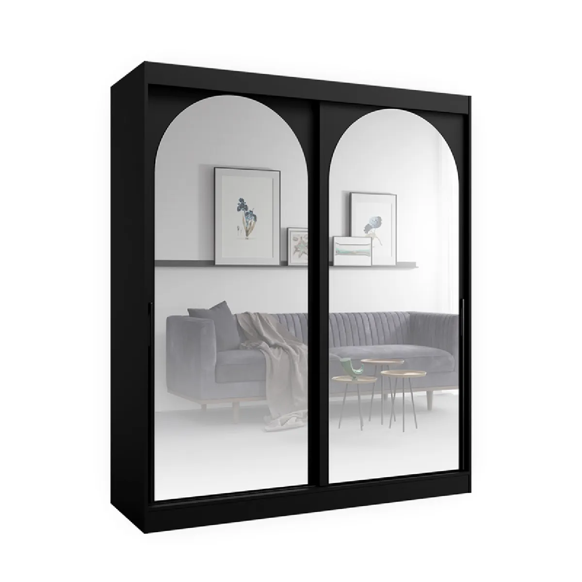 Bibliothèque pour Séjour en Bois H. 215 x . 180 x P. 65 cm - vue 3