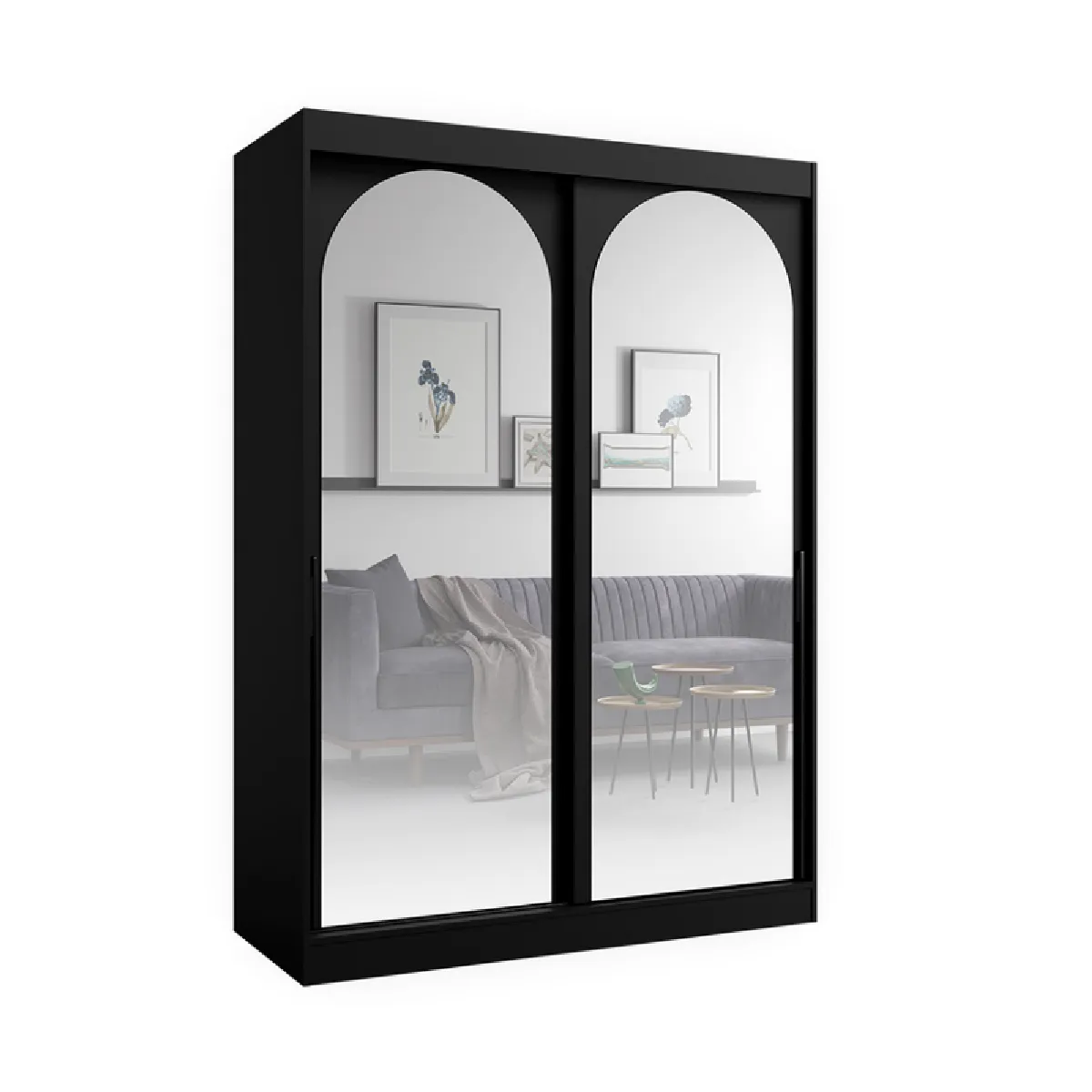 Bibliothèque pour Séjour en Bois H. 215 x . 150 x P. 65 cm