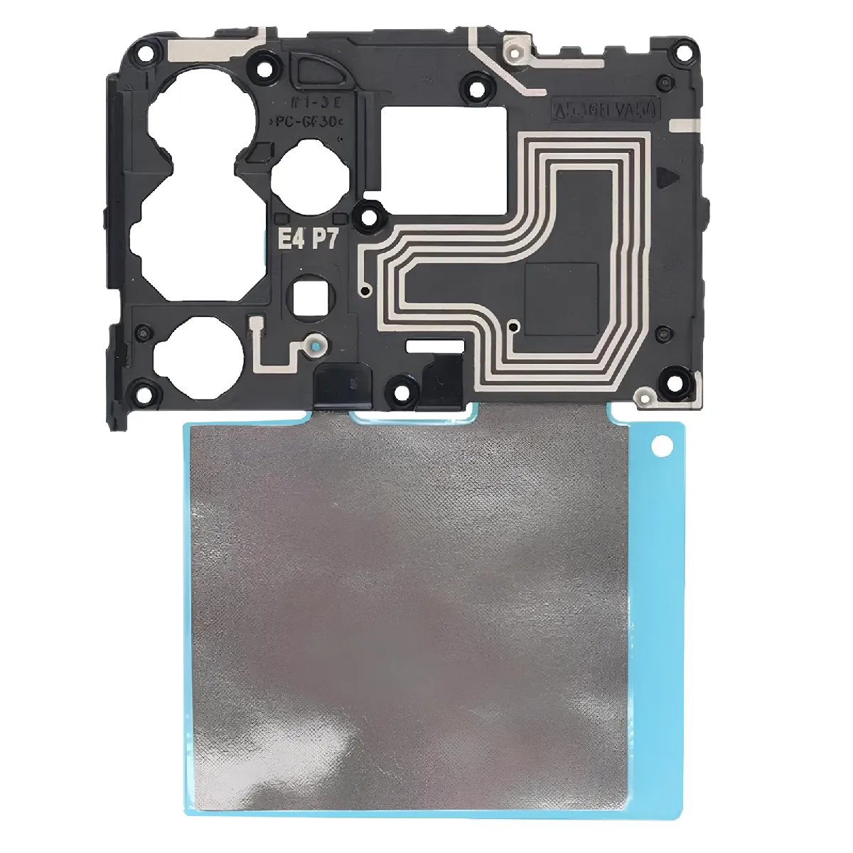 Avizar Gris Clappio Nappe Antenne Nfc Pour Galaxy A53 Recharge Sans Fil Et Paiement Mobile