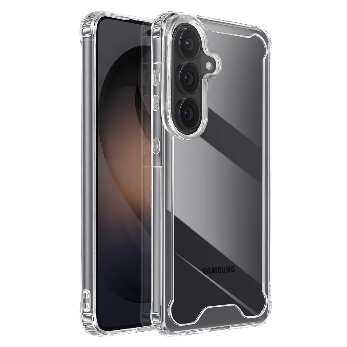 Avizar Coque Pour Galaxy S26 Plus Avec Coins Renforcés Dos Rigide Antichoc Transparent - Image 2