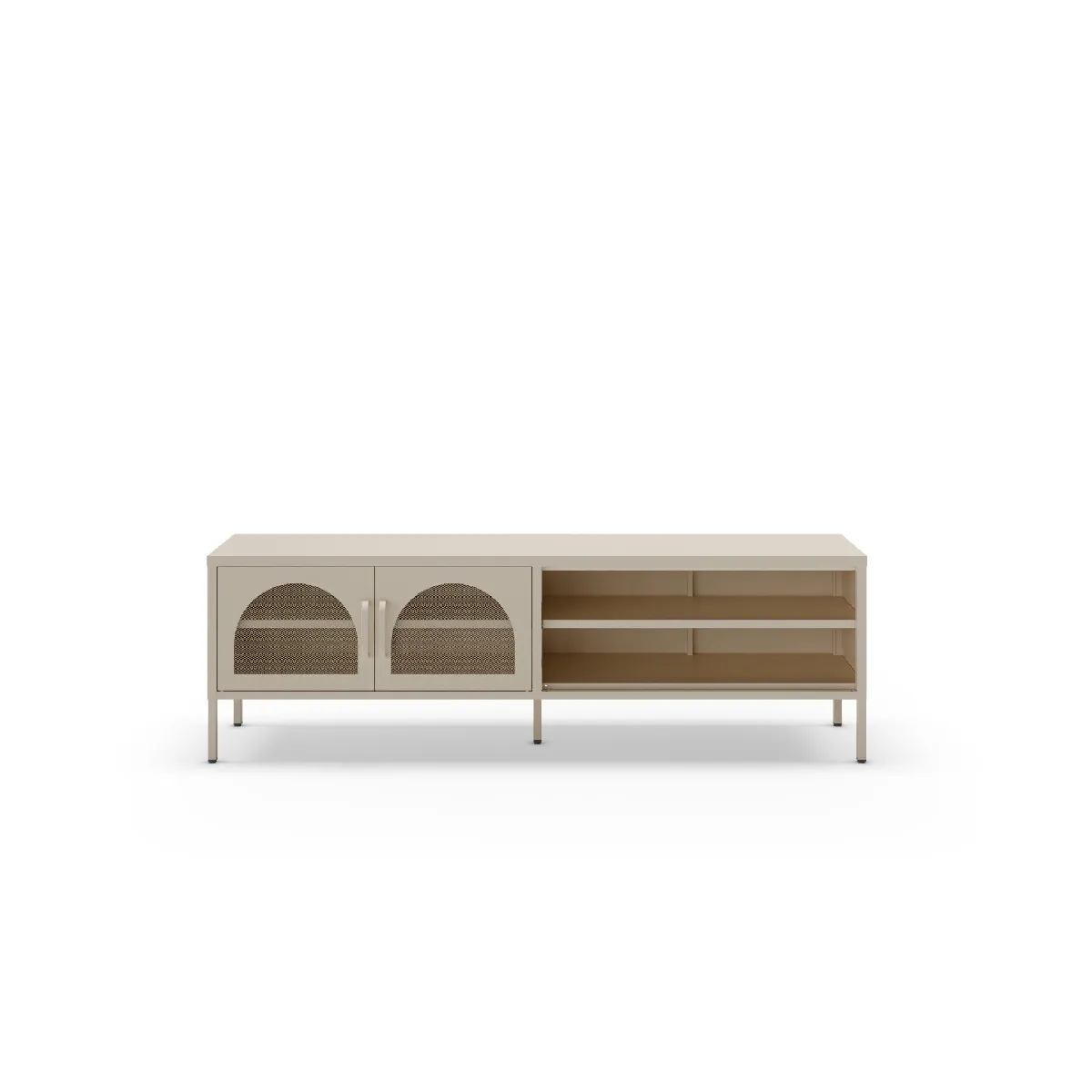Meuble TV 160 cm en métal - vue 3