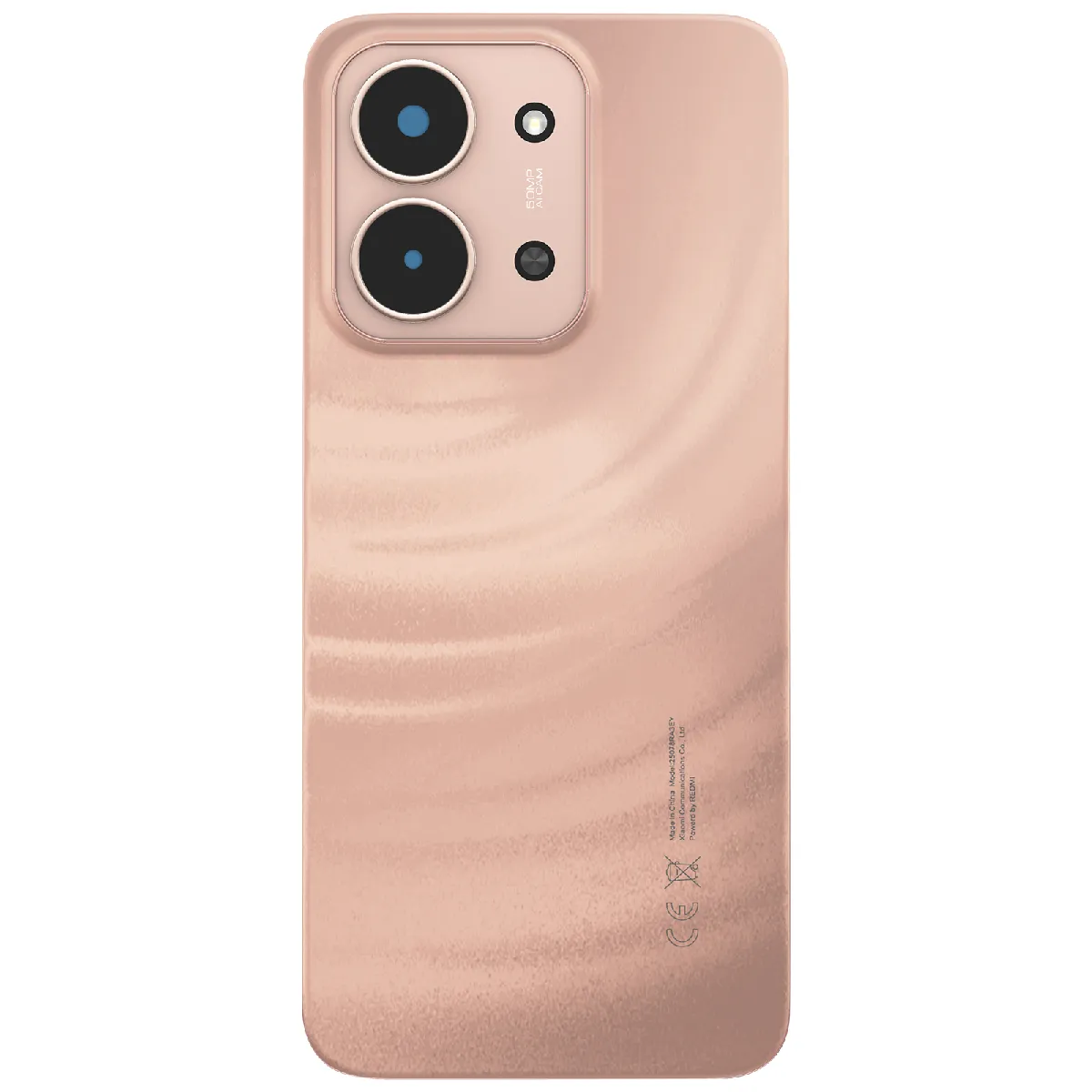Avizar Orange Clappio Cache Batterie De Remplacement Pour Redmi 15C 4G Avec Adhésif Intégré
