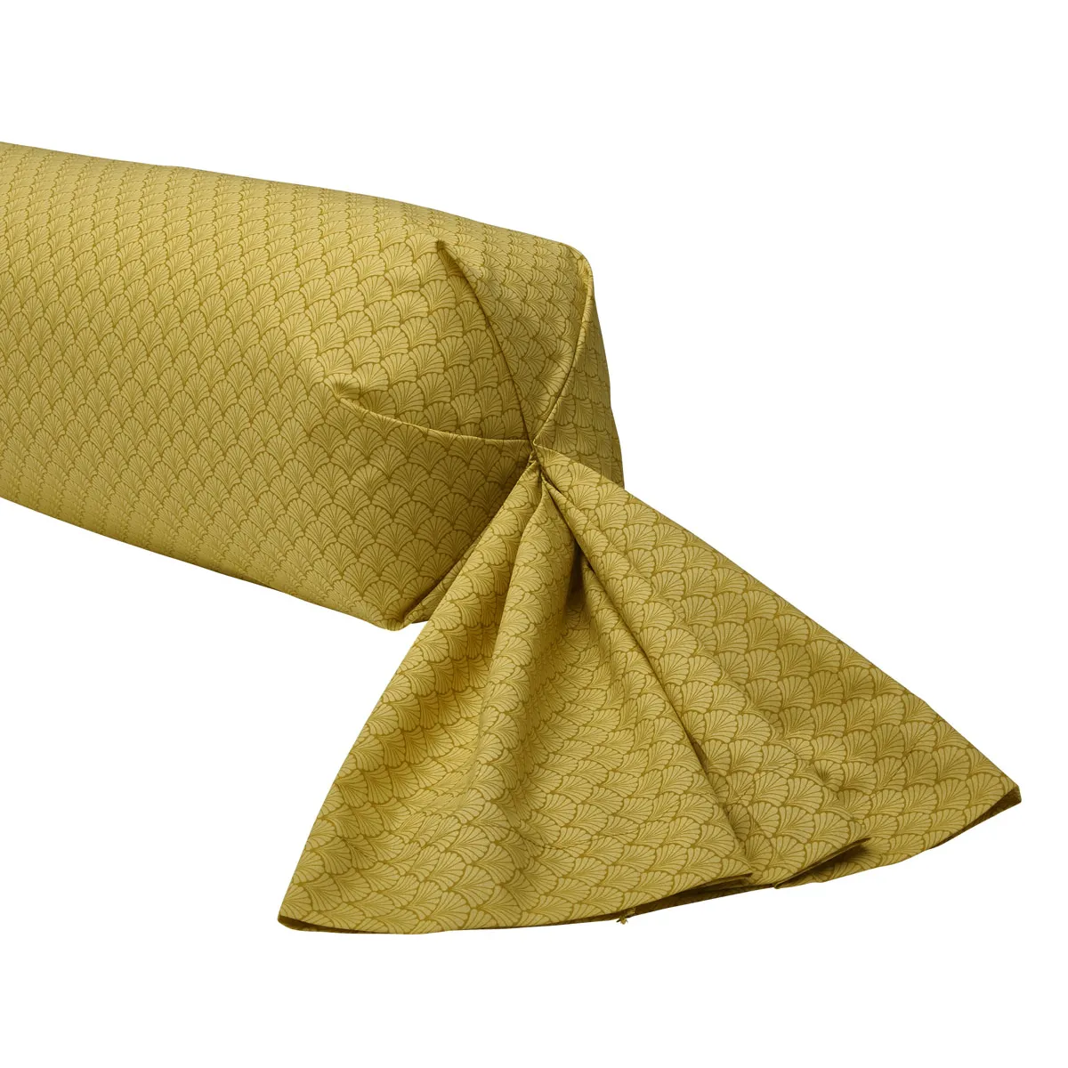 ORIGIN  Taie de traversin en Bambou - 85 x 185 cm - Jaune curry