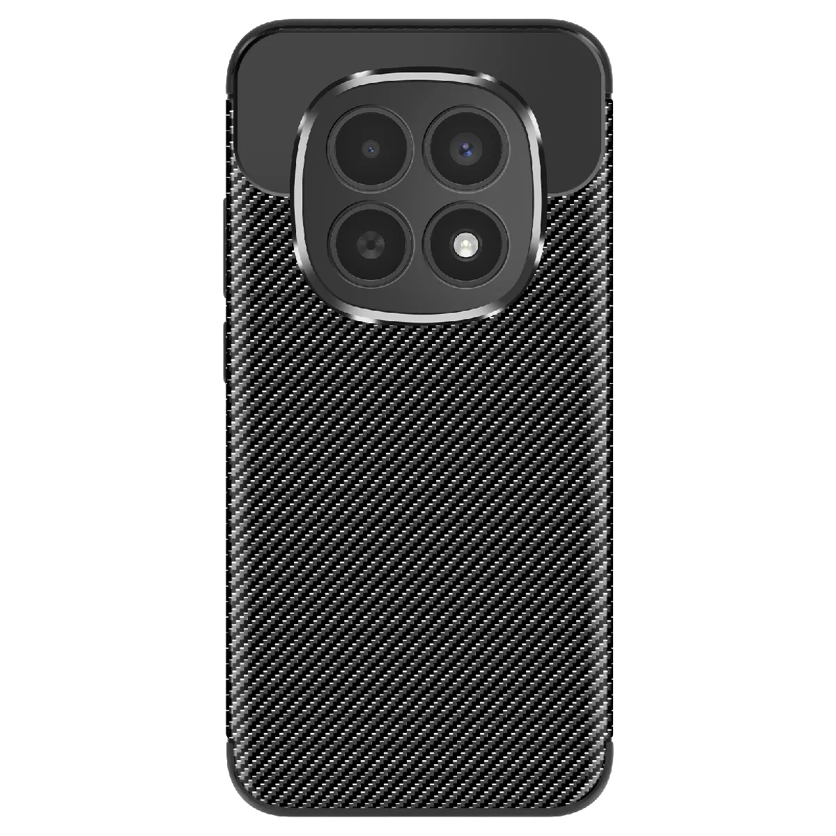 Avizar Noir Coque Pour Redmi Note 15 5G En Silicone Effet Carbone Antidérapante