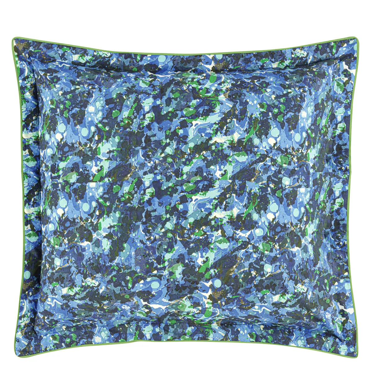 DESIGNERS GUILD  Taie d'oreiller en Percale de coton - 65 x 65 cm - Bleu Cobalt