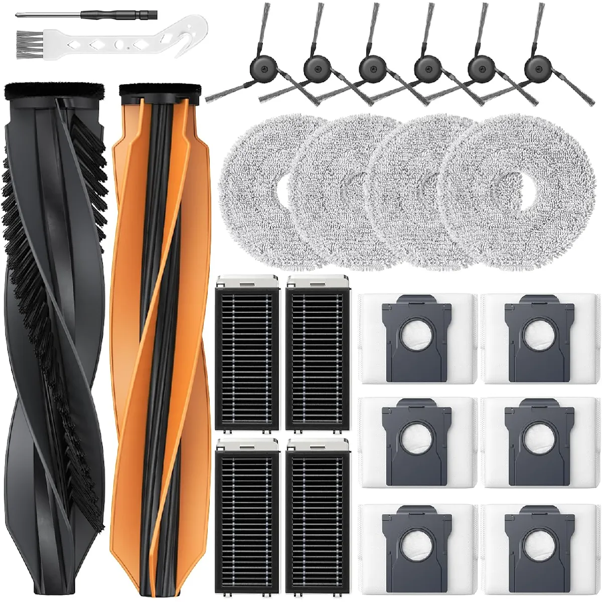 Inf Kit De Remplacement D'accessoires Pour Dreame X50 Ultra - 24 Pièces