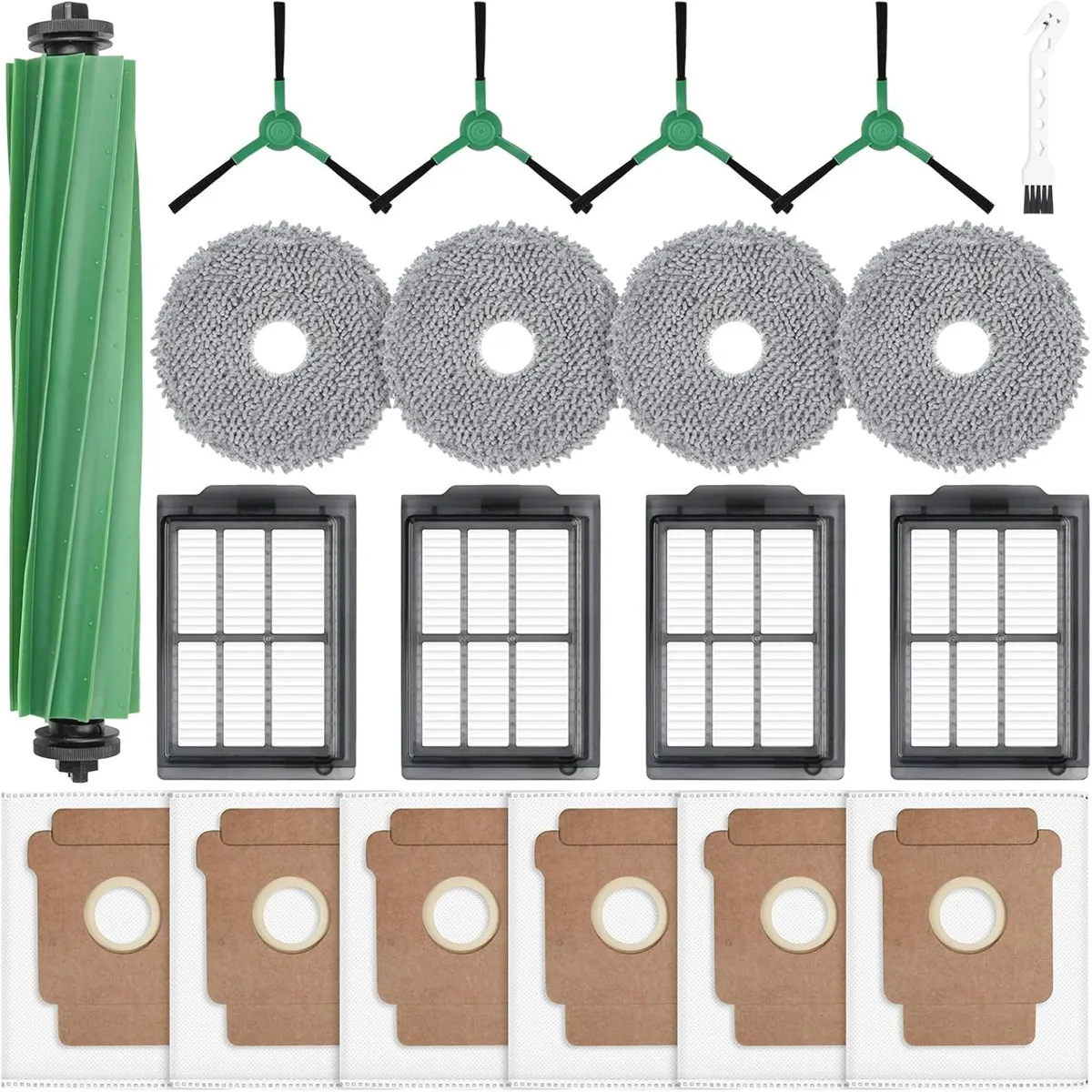 Inf Kit D'accessoires De Remplacement Compatibles Avec Irobot Roomba Plus 405/505 Combo