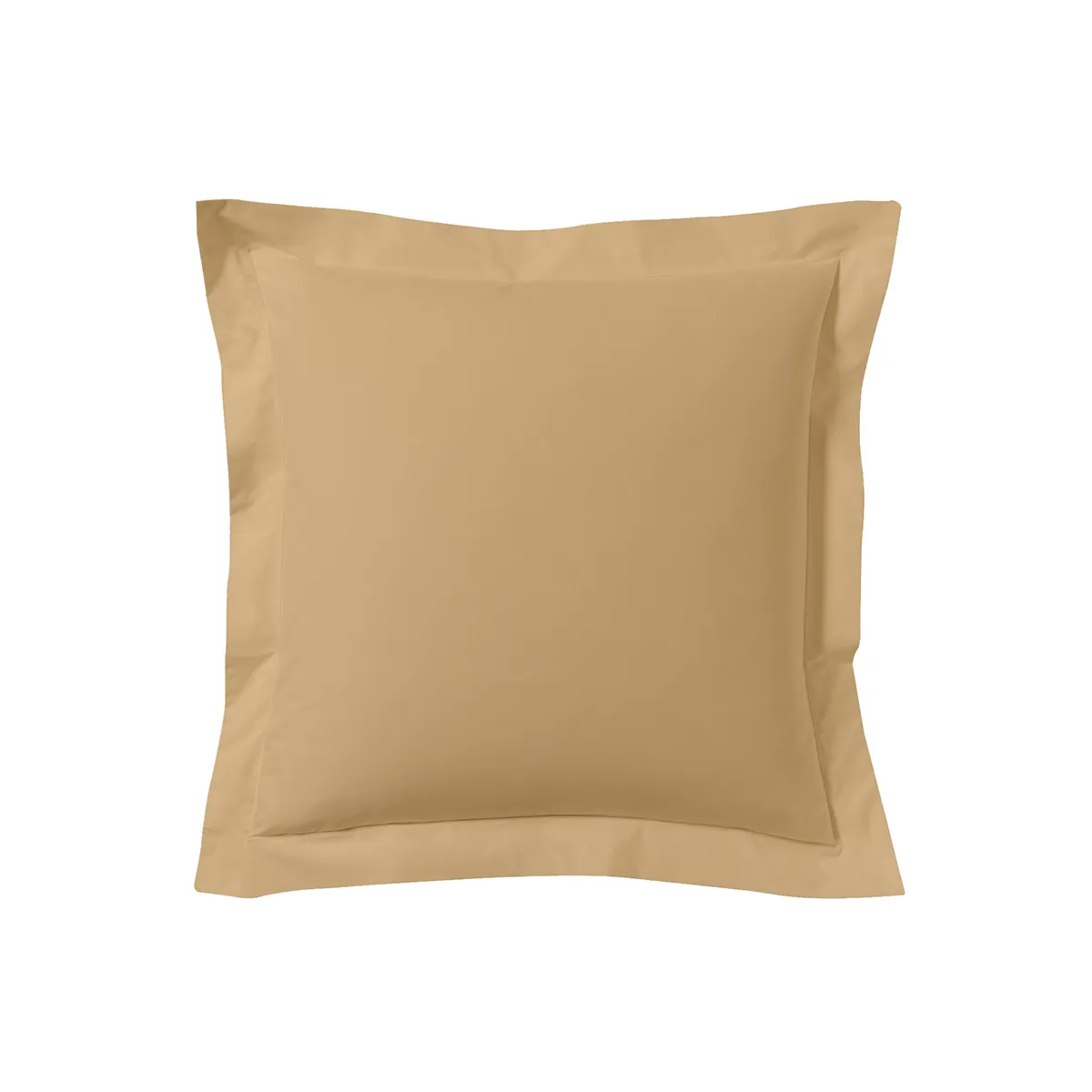 A DEMAIN Taie D'oreiller Unie En Coton, Les Unis - 63 X 63 Cm - Biscuit