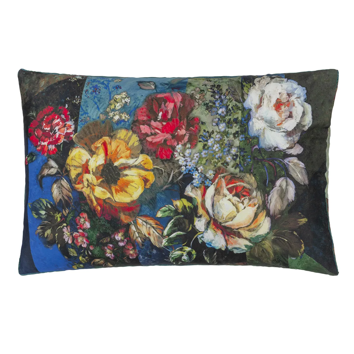 DESIGNERS GUILD  Taie d'oreiller en Satin de coton - 50 x 75 cm - Bleu