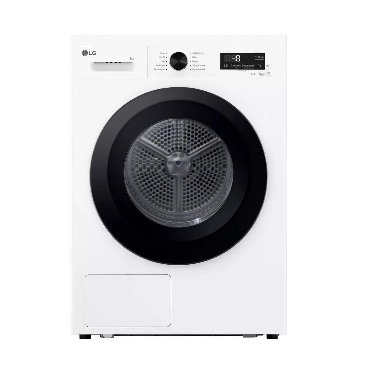 LG RH9B15WH sèche linge Pose libre chargement frontal 9 kg - vue 3