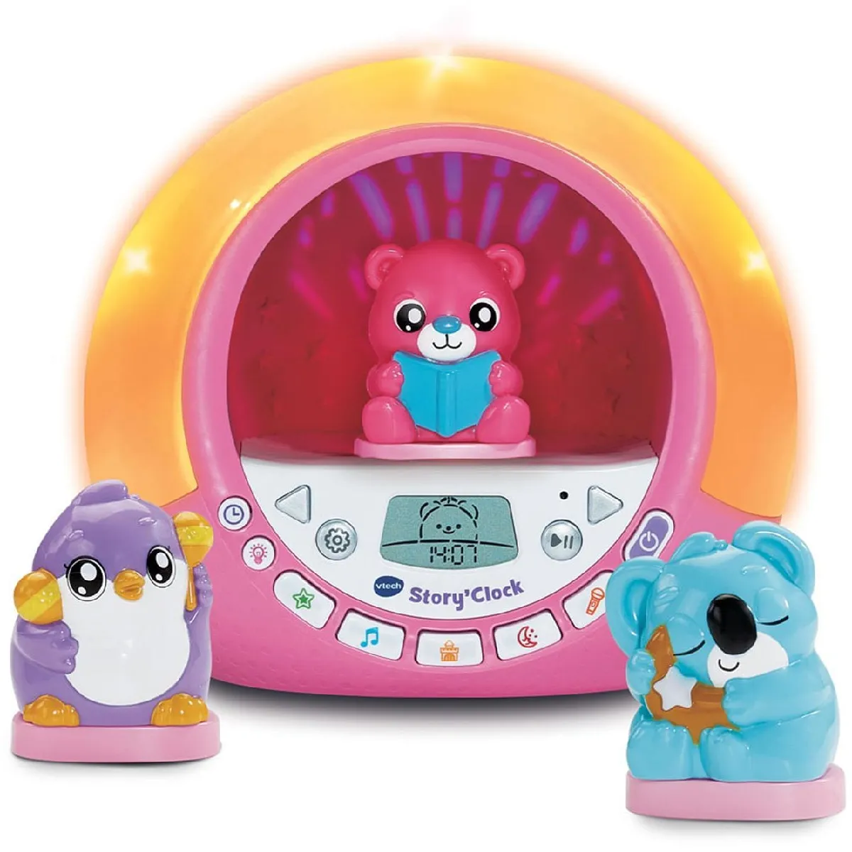 Réveil éducatif Vtech Story Clock Ma conteuse réveil rose