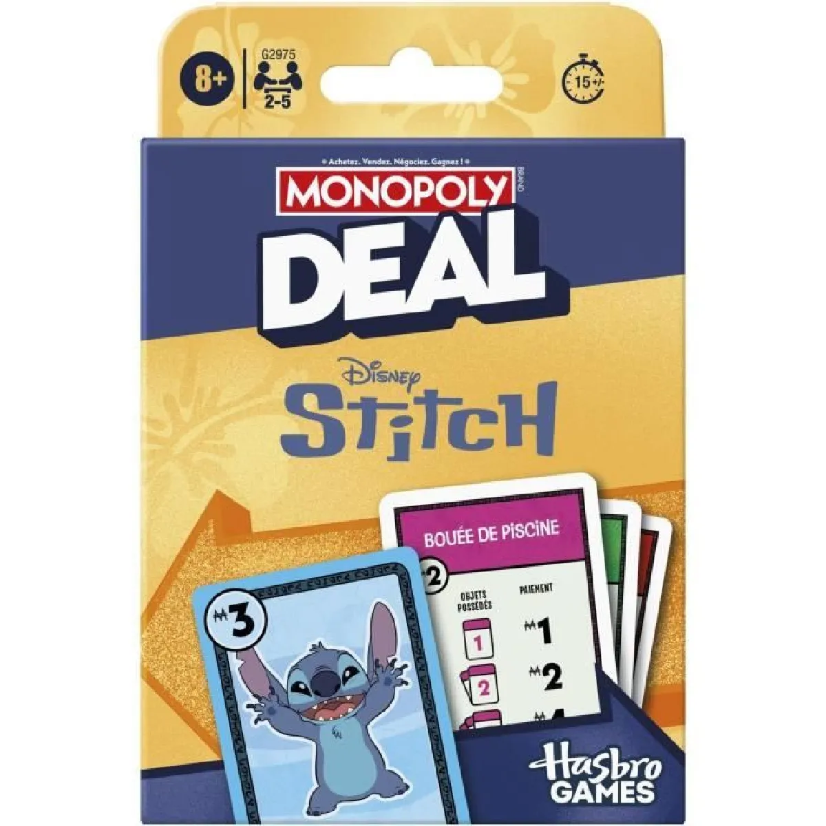 MONOPOLY DEAL STITCH Hasbro HAOG2975101