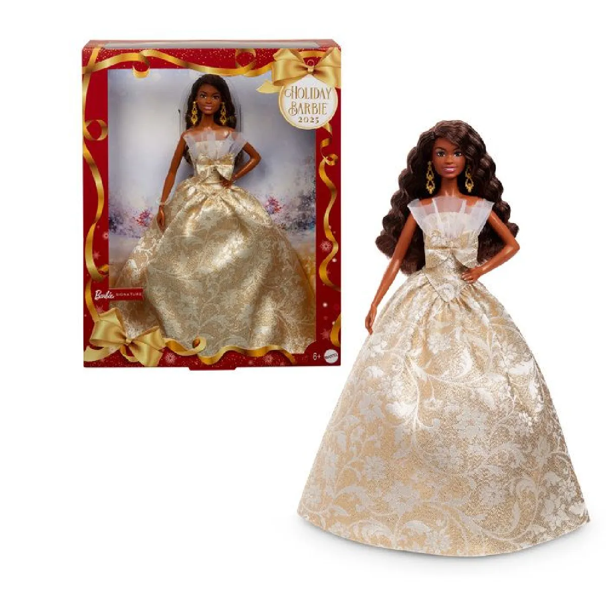 Barbie Poupée Joyeux Noël - Brune