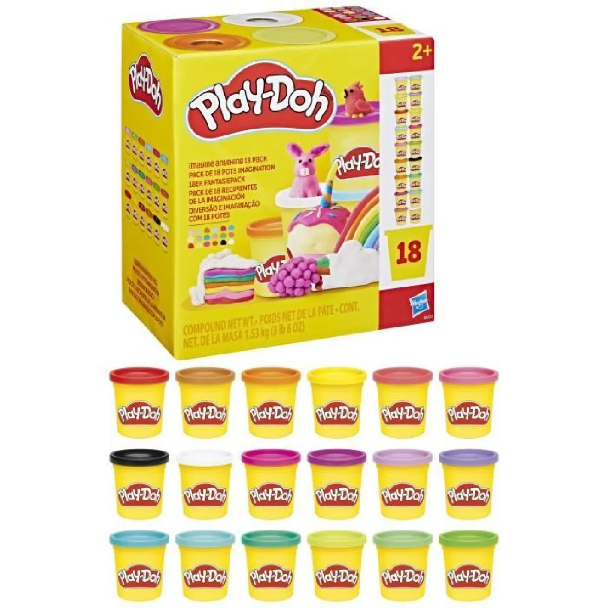 Play doh pack de 18 pots imagination - vue 7