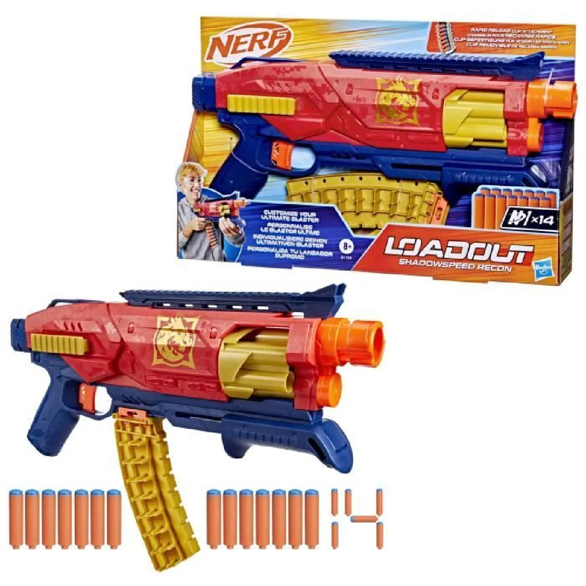 Jeu de plein air Nerf Load Out Shadowspeed Recon Blaster