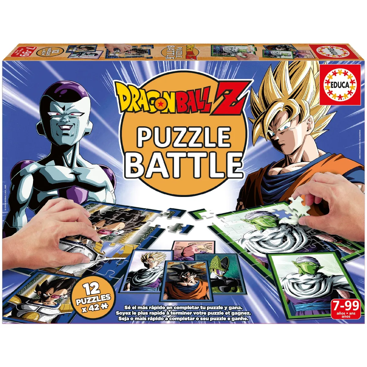 Puzzle - EDUCA - Battle Dragon Ball Z - 12 puzzles