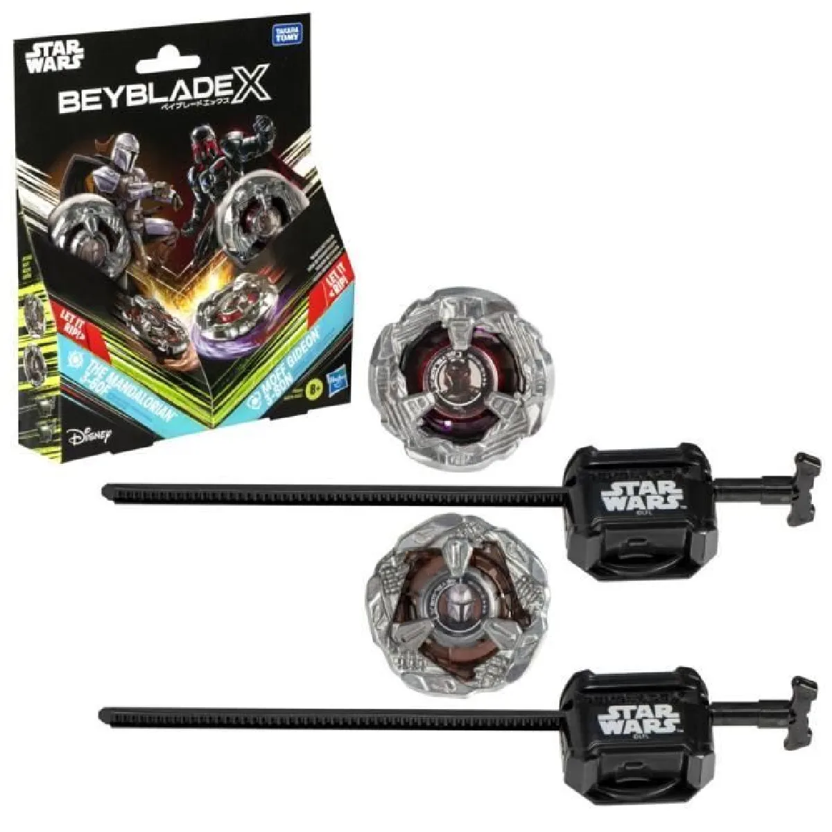 Beyblade X et Star Wars, Collab The Mandalorian 3-60F vs. Moff Gideon 3-80N, multipack