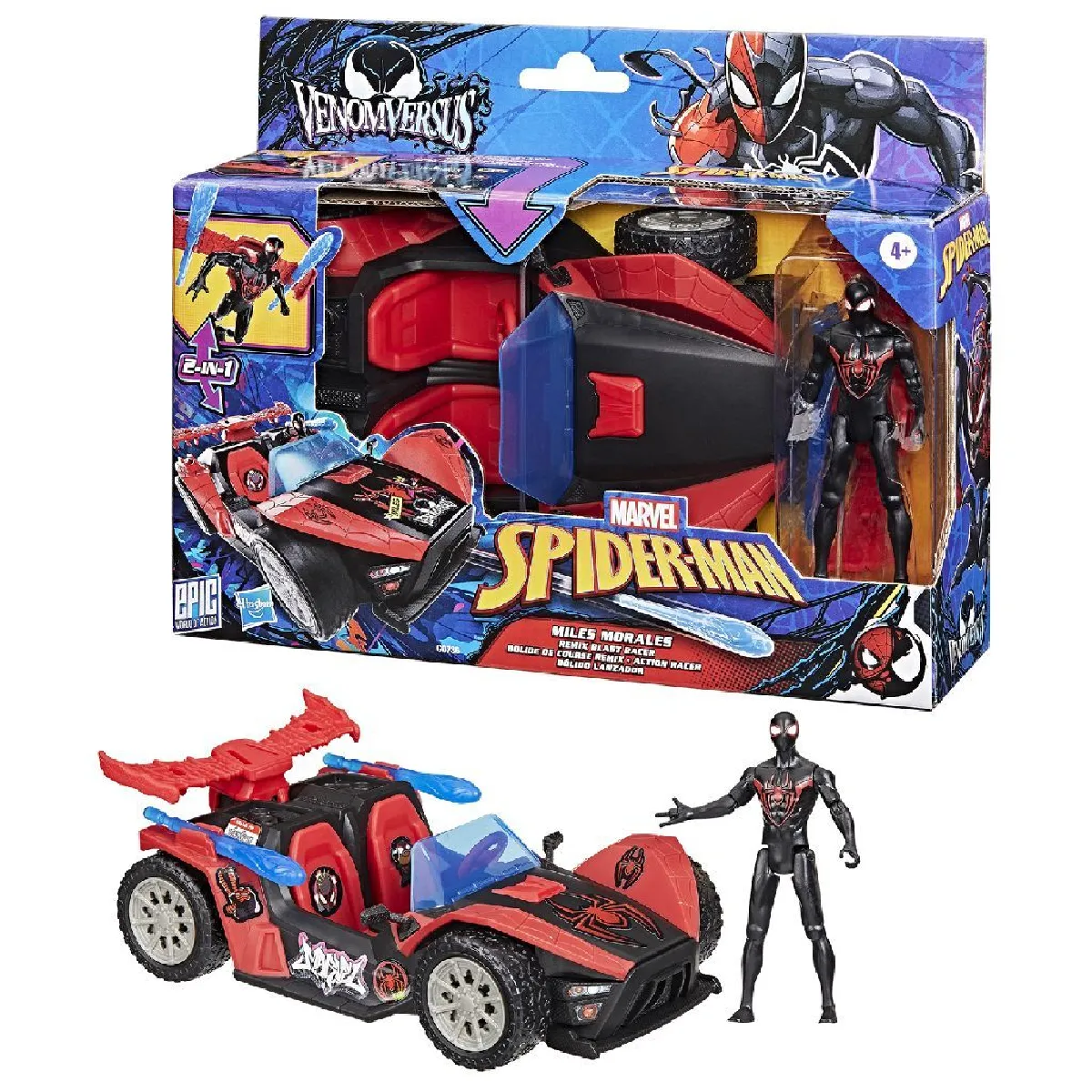 Spider-Man Venomversus Blast Racer avec figurine