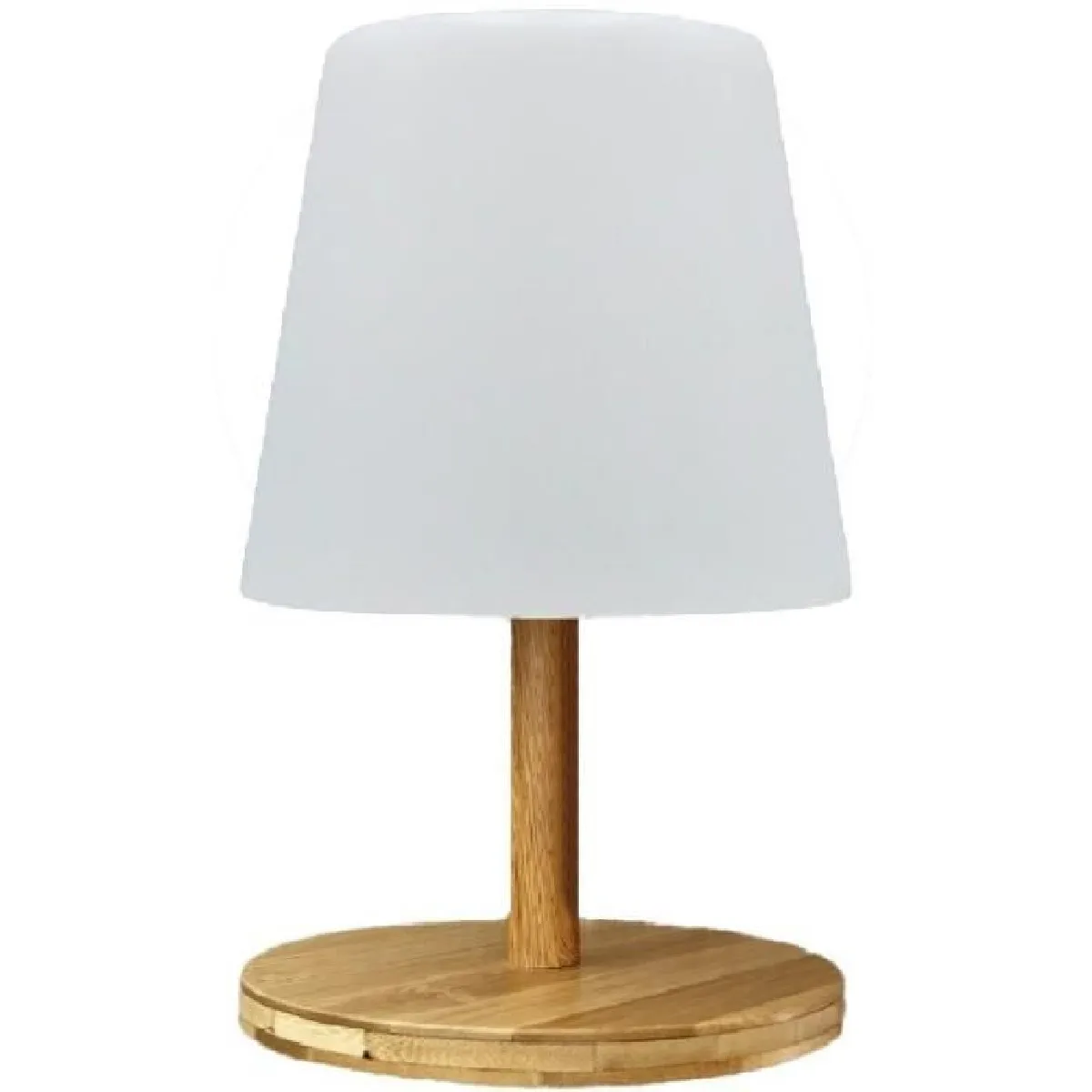 Lumisky Blanc Lampe À Poser Bambou