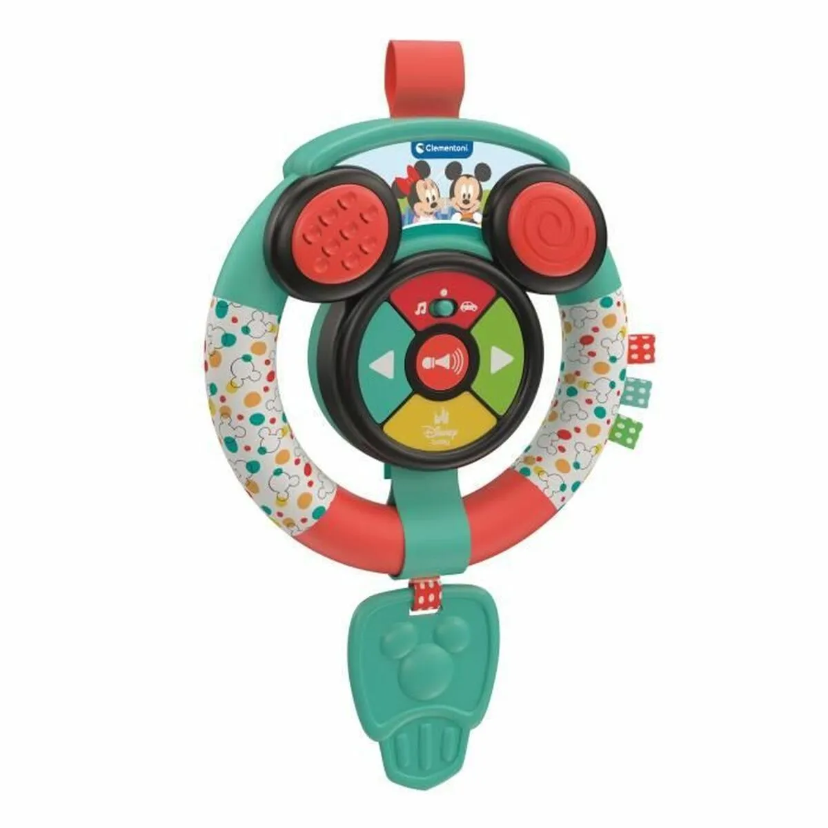 Clementoni Bébé Disney Volant Doux pour Enfants avec Sons et Lumières Jeu Imitatif Éducatif Petite Enfance Stimule la Manualité et Le Développement Cognitif 17557 - vue 7