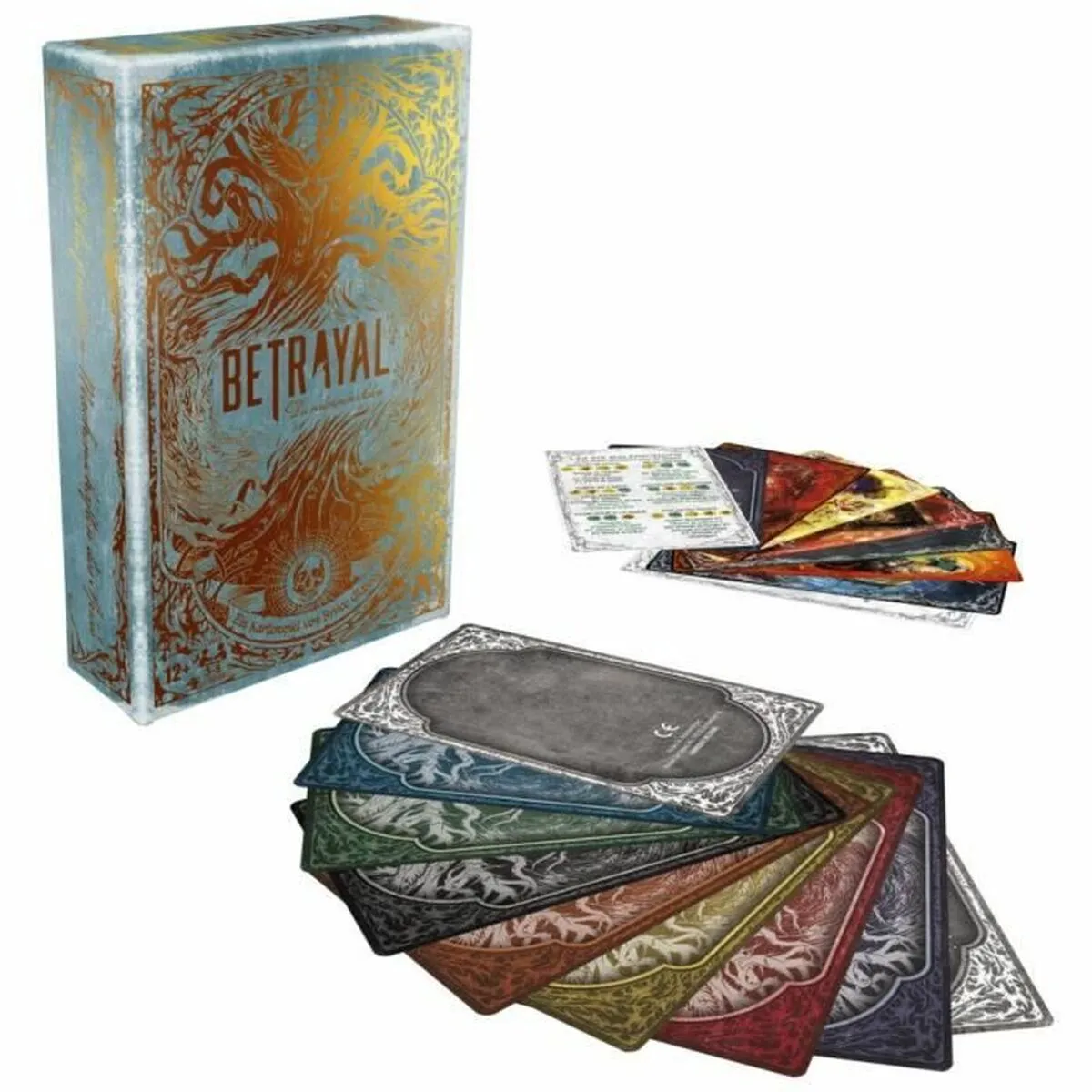 Betrayal Deck of Lost Souls jeu de cartes coopératif à rôles secrets inspiré du tarot Dès - vue 2