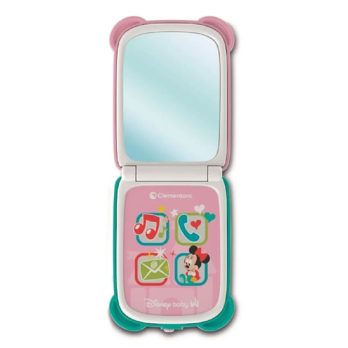 Clementoni Disney Baby Minnie Flip Phone téléphone Enfant 9 Centre d'activité avec 4 Touches pour stimuler Le Jeu Imitation avec lumières et Sons 17515 - vue 5